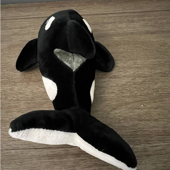 Vintage 80's Sea World Shamu Killer Whale Orca Fish Plush Stuffed Animal - Picture 3 of 6